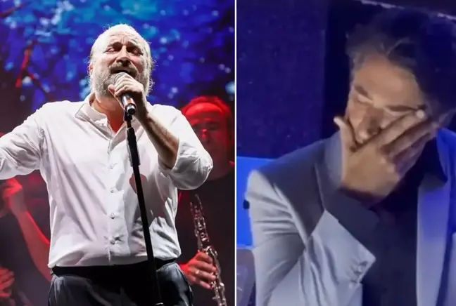 Volkan Konak'ın vefatıyla sarsılan Mahsun Kırmızıgül, sahnede gözyaşlarına boğuldu