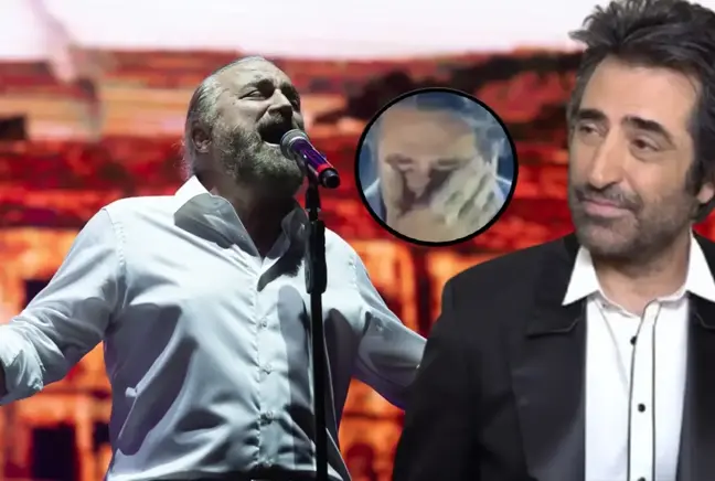 Volkan Konak'ın vefatıyla sarsılan Mahsun Kırmızıgül, sahnede gözyaşlarına boğuldu