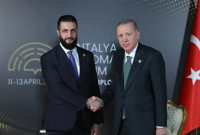 Cumhurbaşkanı Erdoğan, Ahmed Şara ile görüştü