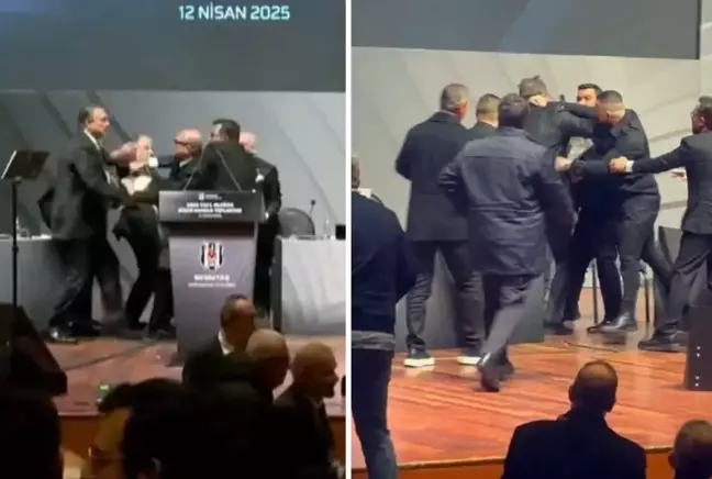 Beşiktaş Divan Kurulu'nda olay! Hasan Arat konuşurken yumruklandı
