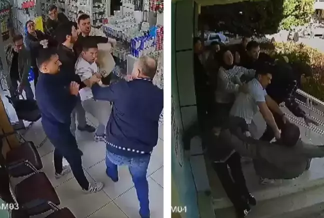 Eczaneyi boks ringine çeviren sıra kavgası