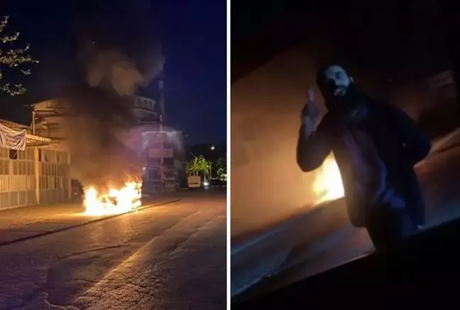 İsrail'e tepki olsun diye taksitini daha ödemediği otomobilini yaktı