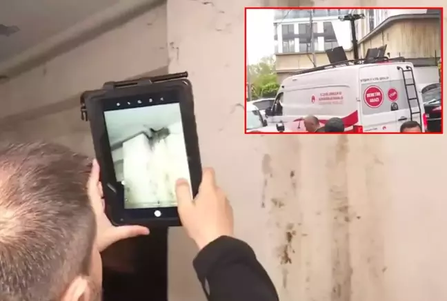 İstanbul'da binalarda hasar tespit çalışmaları! tv100 muhabiri canlı yayında aktardı