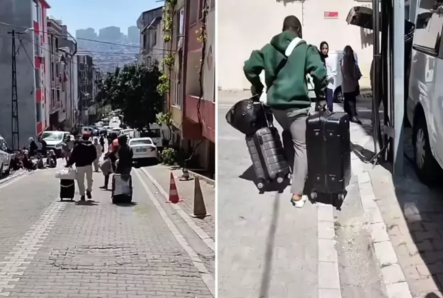 Görüntü İstanbul'dan! 6.2'lik deprem sonrası Türkiye'yi terk etmeye başladılar