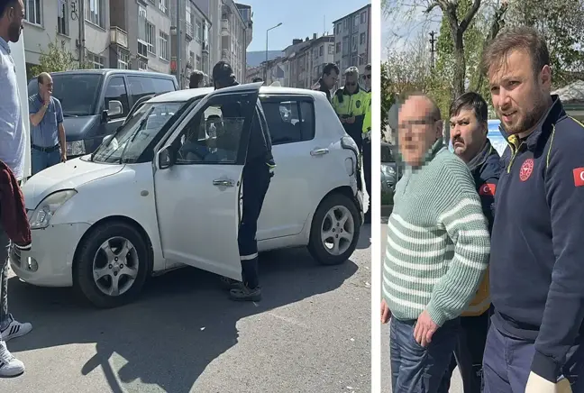 2042'ye kadar ehliyetine el konulan sürücü, park halindeki otobüse çarptı