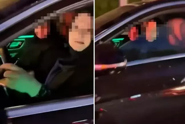 Kadın sürücüye 