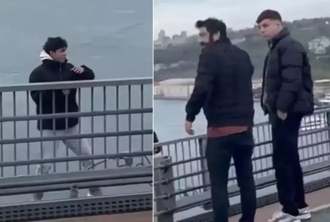 Köprüde intihara kalkışan genci Röportaj Adam ikna etti