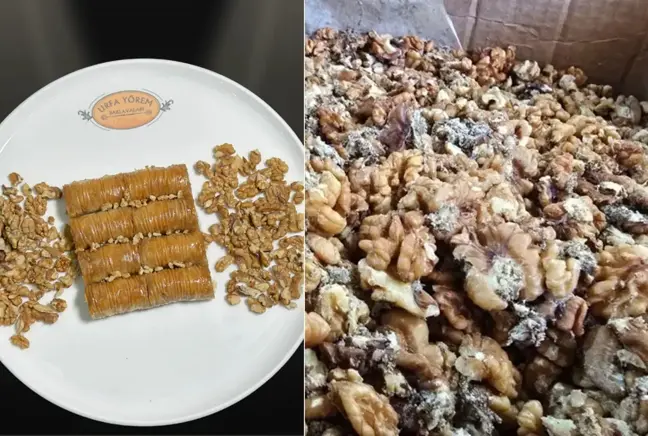 Ünlü baklavacının kurtlu ceviz skandalı büyüyor! Önce reddettiler sonra bambaşka konuştular