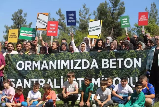 Bursa'da köylüler beton santraline karşı eylem yaptı