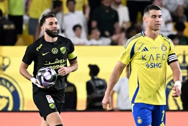 Ronaldolu Al Nassr, Benzemalı Al İttihad'a 2-0'dan kaybetti