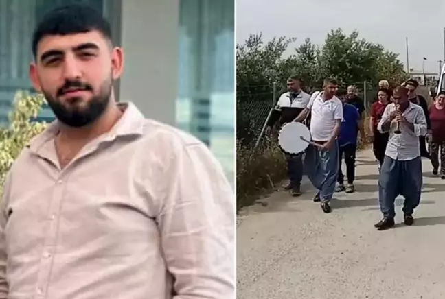 Trafik kazasında hayatını kaybeden genç, davul zurna eşliğinde toprağa verildi