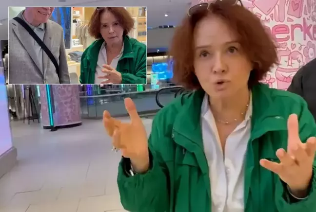 Müjde Ar sinirden çıldırdı, muhabirlerle tartıştı