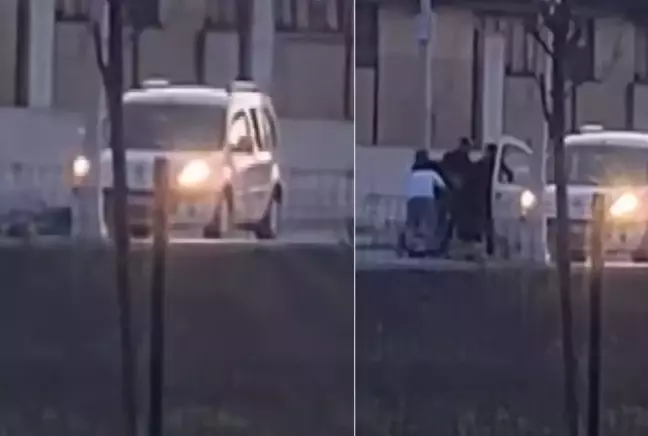 Drift atarken arkadaşını camdan aşağı düşürdü