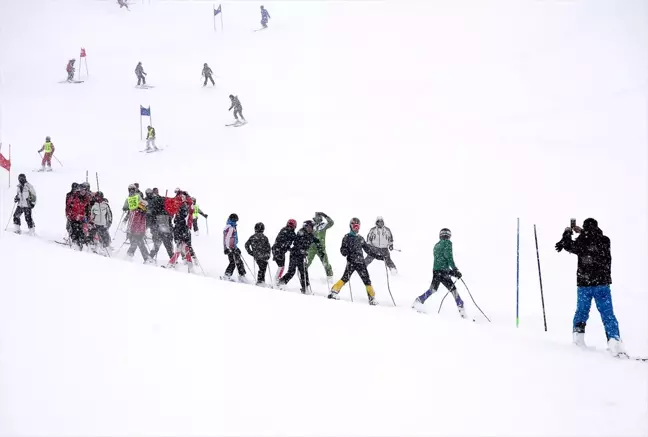 Bitlis'teki Alp Disiplini Yarışması