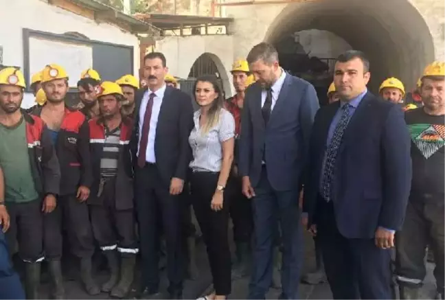 Ermenek'te Maden İşçilerinden 'Ücret' Eylemi