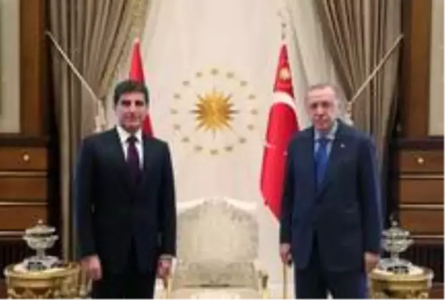 Cumhurbaşkanı Erdoğan IKBY Başkanı Barzani'yi kabul etti