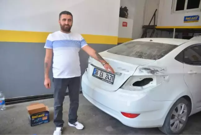 DÜZ KONTAKLA ÇALIŞTIRAMADIKLARI OTOMOBİLİN FARLARINI, RUHSATINI VE AKÜSÜNÜ ÇALARAK KAÇTILAR