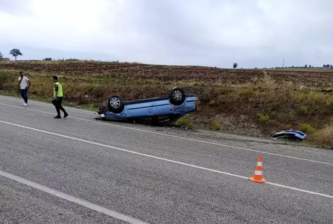 Samsun'da otomobil takla attı, 3 kişi yaralandı