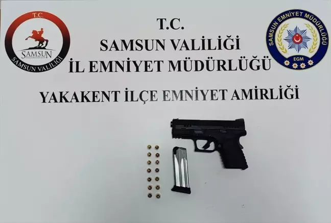 Samsun'da Ruhsatsız Silah Ele Geçirildi