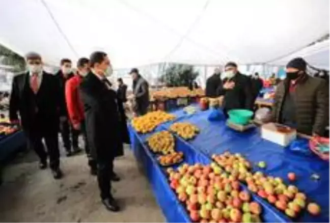 Vali Masatlı'dan pazarda, mahallede esnaf turu