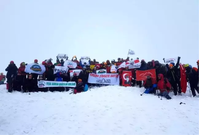 Kadına Şiddete Tepki İçin Hasandağı'na Zirve Tırmanışı