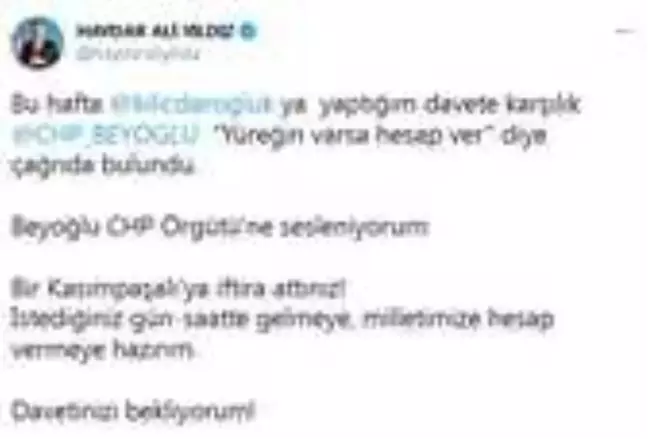 Başkanı Yıldız: