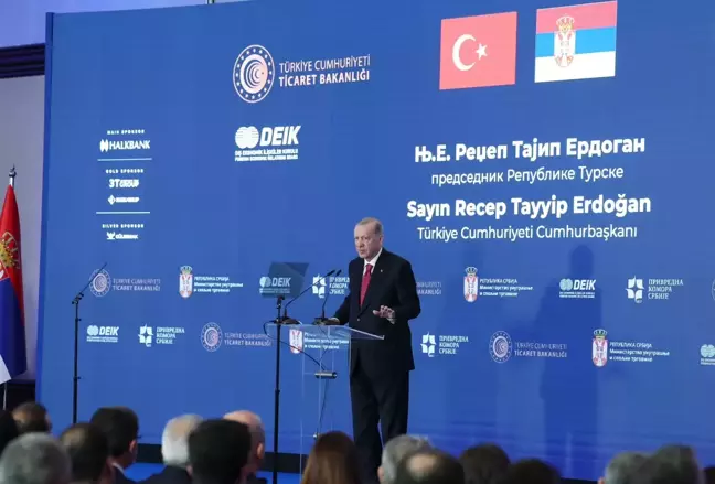 Cumhurbaşkanı Erdoğan: Türk şirketlerinin Sırbistan'daki yatırımları her geçen gün artıyor