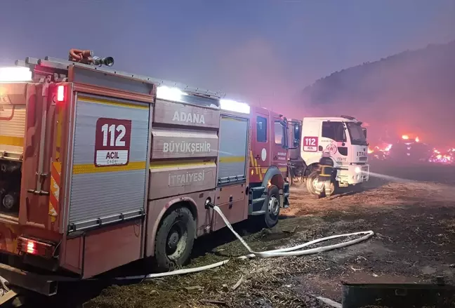 Adana Kozan'da Geri Dönüşüm Fabrikasında Yangın Çıktı