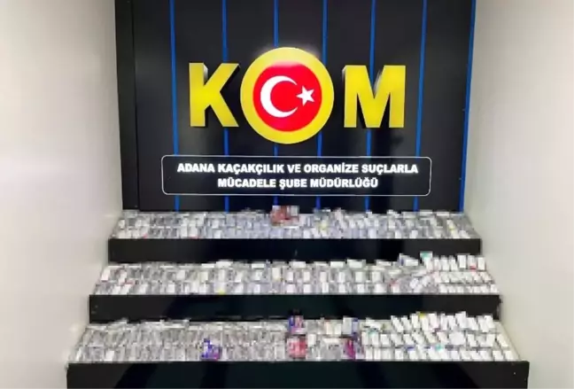 Adana'da Gümrük Kaçağı Elektronik Sigara ve Sahte İçki Ele Geçirildi