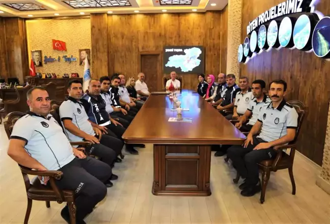 Zabıtadan Başkan Akman'a ziyaret