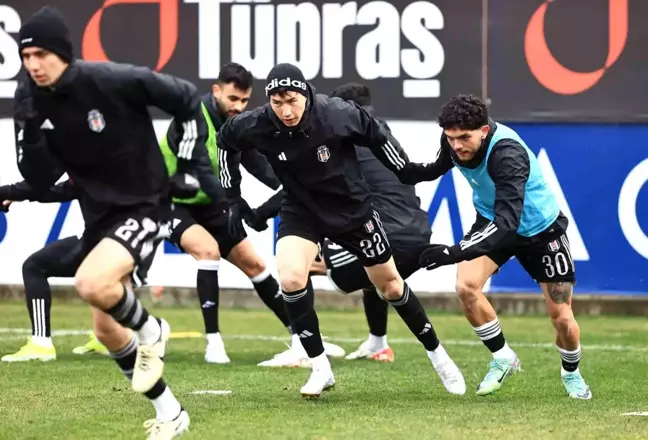 Beşiktaş, Trabzonspor maçı için antrenman yaptı