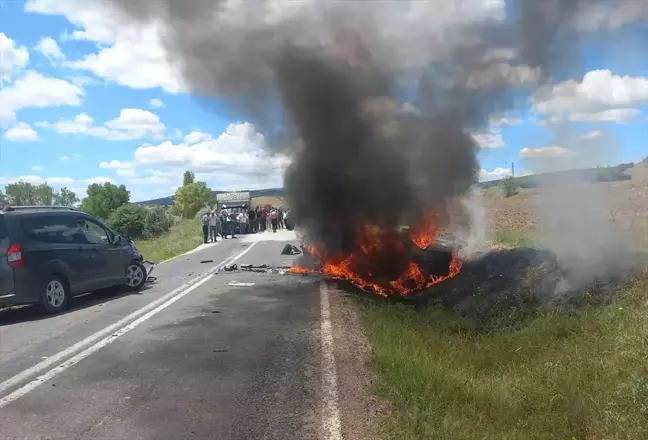 Çankırı'da trafik kazası: 1 ölü, 1 yaralı