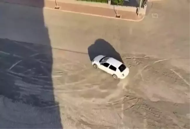 Şanlıurfa'da drift yapan sürücüye para cezası ve ehliyetine el konuldu