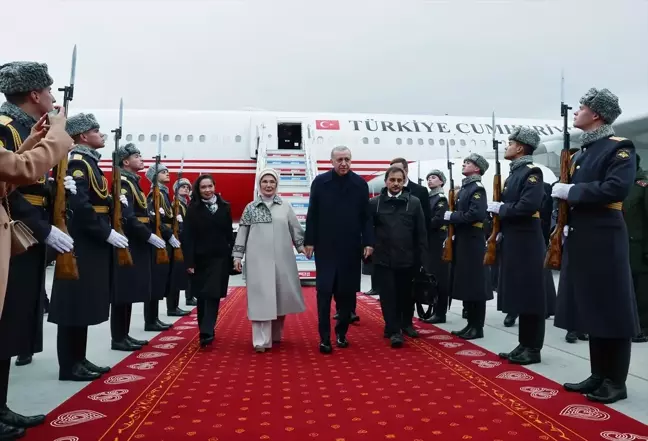 Cumhurbaşkanı Erdoğan, Tataristan'a geldi