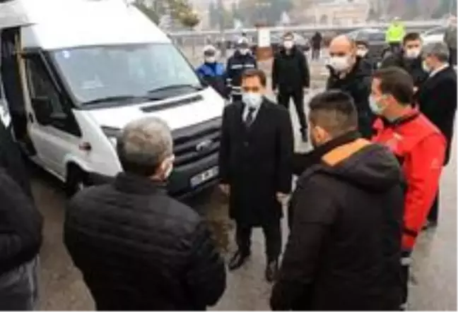 Vali Masatlı'dan minibüs ve otobüs duraklarına koronavirüs denetimi