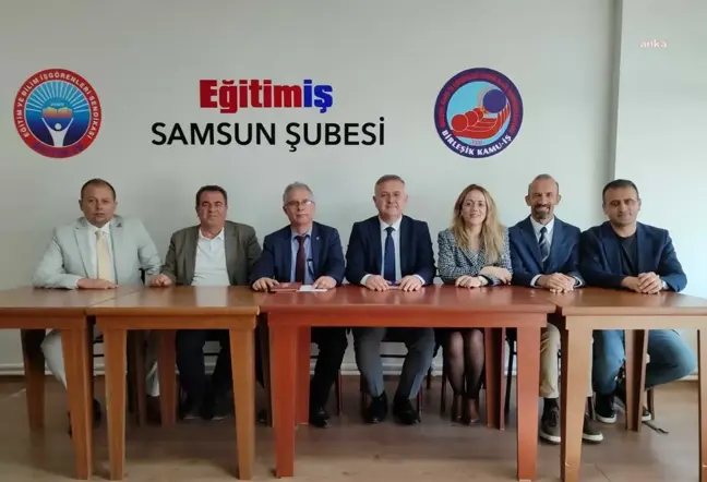 Eğitim İş Sendikası Samsun Şubesi, Maarif Vakfı'na aktarılan bütçeye tepki gösterdi