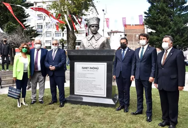 İsmet İnönü'nün doğum gününde adı verilen park ve büst açıldı
