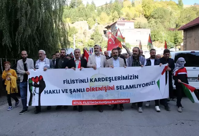 Van ve Bitlis'te İsrail'in Gazze'ye yönelik saldırıları protesto edildi