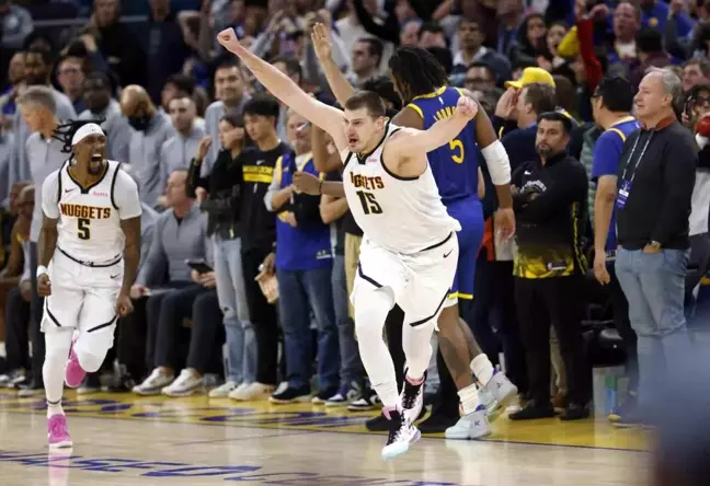 Nikola Jokic'in son saniye basketiyle Denver Nuggets, Golden State Warriors'ı mağlup etti