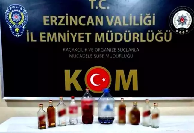 Erzincan'da Kaçak ve El Yapımı Alkol Denetimi