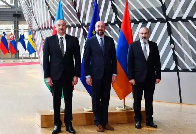 Aliyev, Michel ve Paşinyan'dan Brüksel'de üçlü zirve