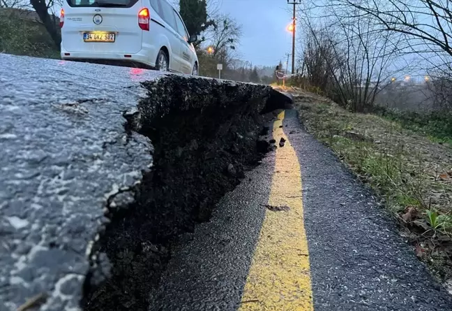 Düzce Gölyaka bağlantı yolunda trafik normale döndü