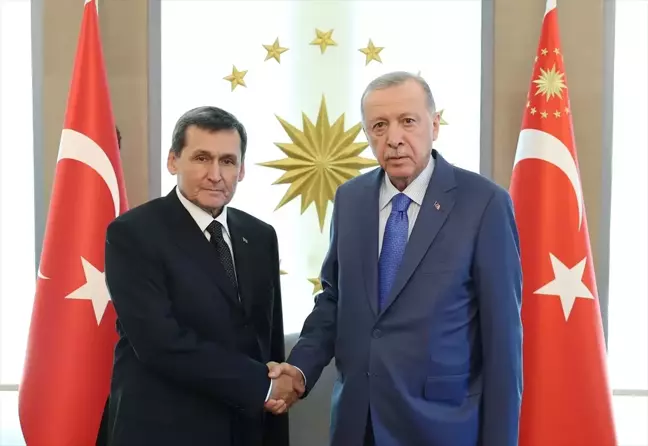 Cumhurbaşkanı Erdoğan, Türkmenistan Dışişleri Bakanı Meredov'u Kabul Etti