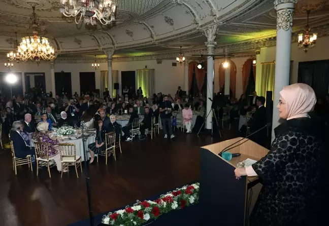 Emine Erdoğan, 6. Uluslararası Kadın ve Adalet Zirvesi'nin resepsiyonuna katıldı Açıklaması