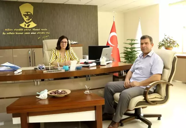 Başaran, Gümele Muhtarı Yılmaz'ı ağırladı