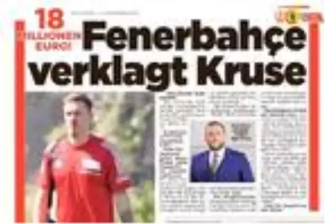 Fenerbahçe ile Kruse arasındaki dava Bild'e manşet oldu