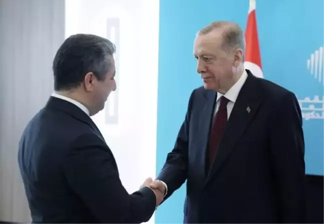 Cumhurbaşkanı Erdoğan, Irak Kürt Bölgesel Yönetimi Başbakanı Barzani'yi Kabul Etti