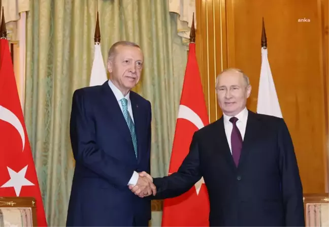 Cumhurbaşkanı Erdoğan, Rusya Lideri Putin ile Görüştü