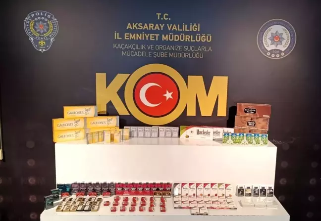 Aksaray'da Kaçakçılığa Operasyon: İki Gözaltı ve Çok Sayıda Kaçak Ürün Ele Geçirildi