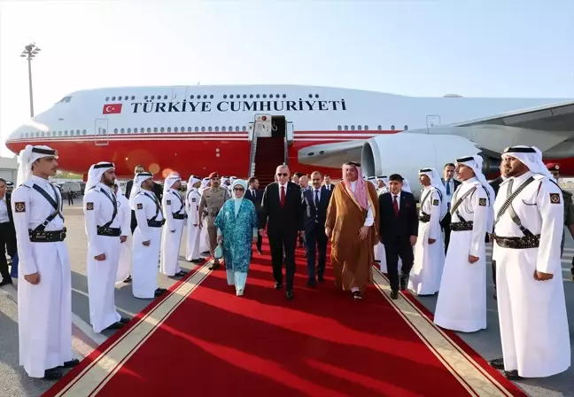 Cumhurbaşkanı Erdoğan, Katar'a gitti